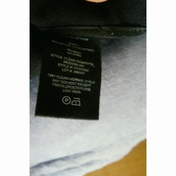 NWT Theory $285 Black Slim high waist center seam tailored tapered pants 12 M - Picture 3 of 4